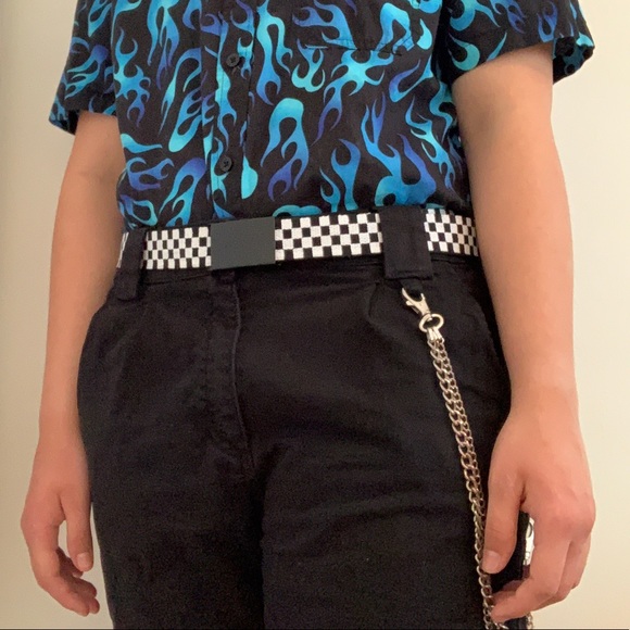 hot topic checkered belt